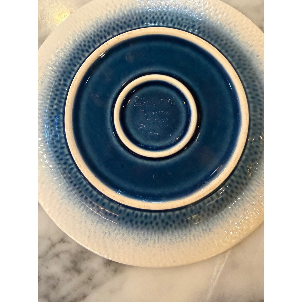 Pfaltzgraff Everyday Eclipse Blue Salad Plates Set of 2 Textured Stoneware 8.25" - Picture 3 of 5